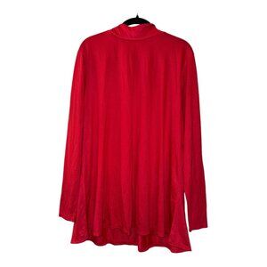 Lane Bryant Mock Turtleneck knit top long sleeve Red Size 18/20 - 2x